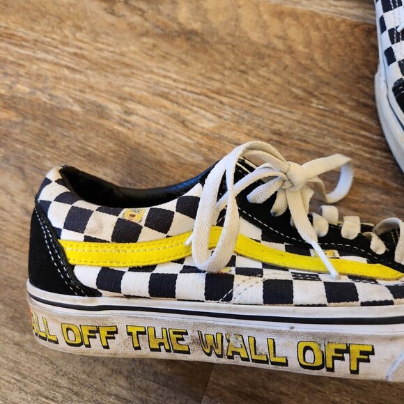Vans x SpongeBob SquarePants Old Skool Checkerboard Sneakers - Rare Mens 8.5 - Picture 6 of 6